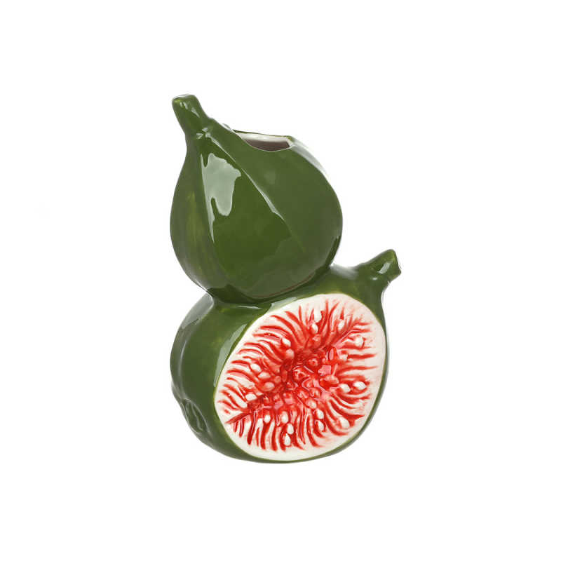 Ваза порцелянова Figs Figs 12*9*17.5см зелена