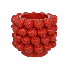 Ваза порцелянова Raspberry 23*23*20см червона