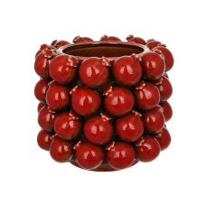 Ваза порцелянова Pomegranate 19*19*16см бордова