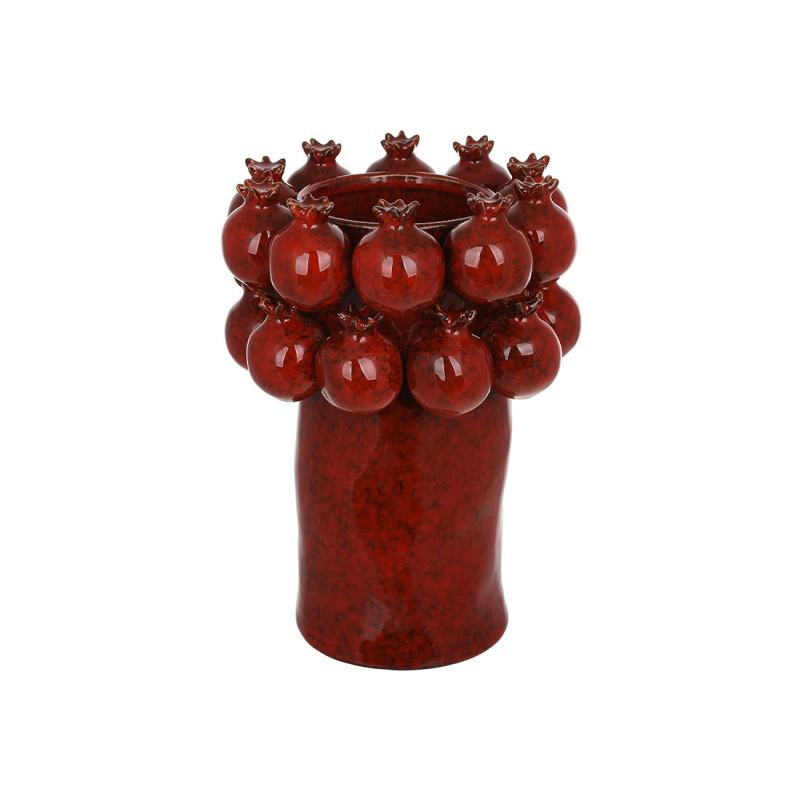 Ваза порцелянова Pomegranate 18*18*24см бордова Ваза порцелянова Pomegranate 18*18*24см бордова