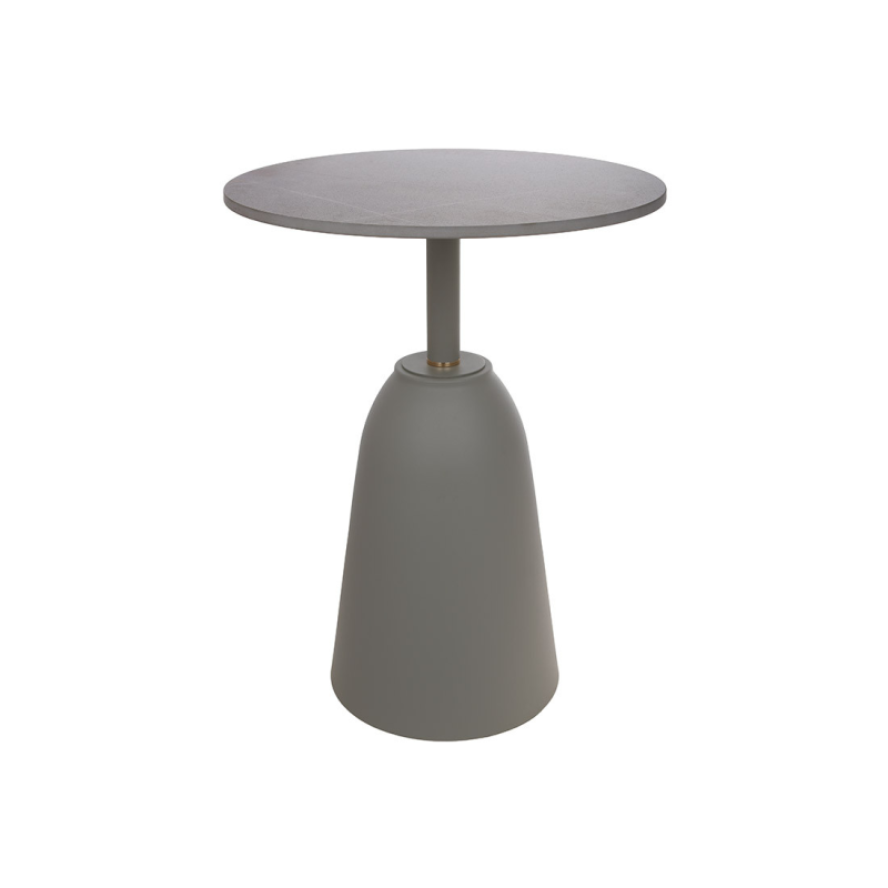 Кавовий круглий столик D40*53см, сірий
