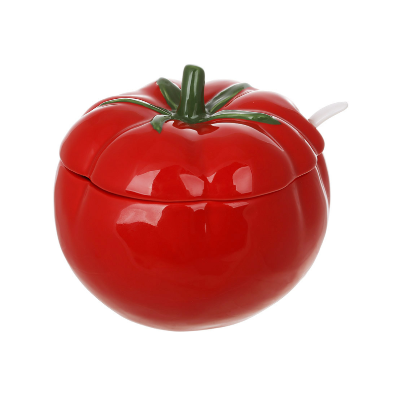 Цукорниця керамічнаTomato 13.3*12.7*11.8см, червона Цукорниця керамічнаTomato 13.3*12.7*11.8см, червона