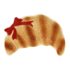 Керамічне блюдо (4шт.) Croissant 20.2*14.7*4.3см, коричневе