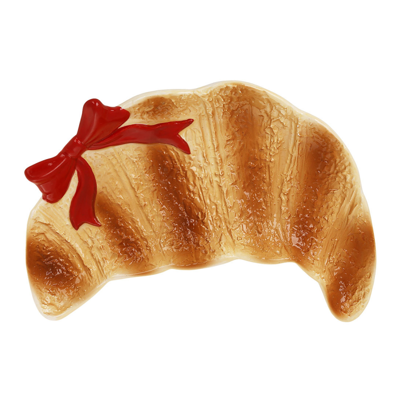 Керамічне блюдо (4шт.) Croissant 20.2*14.7*4.3см, коричневе Керамічне блюдо (4шт.) Croissant 20.2*14.7*4.3см, коричневе