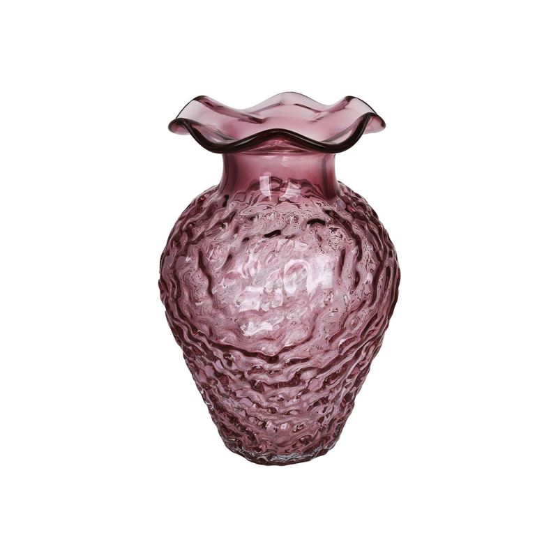 Ваза з фактурного скла D13.5*26.5см Amethyst Mist Ваза з фактурного скла D13.5*26.5см Amethyst Mist