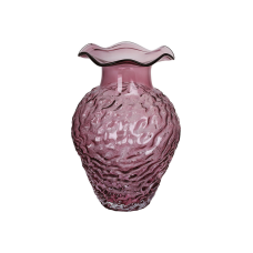 Ваза з фактурного скла D16*30см Amethyst Mist