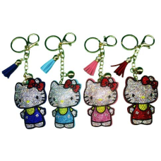Брелок зі стразами “Hello Kitty“ 7,5 см, в пакованні 12шт