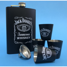 Набір подарунковий фляга 270 мл, 4 чарки. лійка “JACK DANIELS“