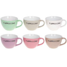 Кухоль керамічний 450 мл Cappuccino, 6 дизайнів