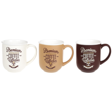 Кухоль (12шт)  порцеляновий Premium Coffee 380 мл, 3 види