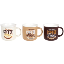 Кухоль порцеляновий Coffee House 380 мл, 3 види
