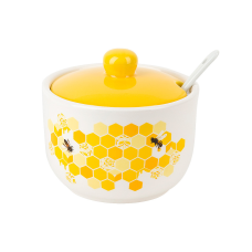 Банка керамічна з ложкою Honey 450 мл