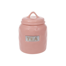 Банка керамічна Tea, 900 мл, колір - рожевий