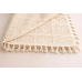 Скатертина бавовняна в“язане мереживо з китицями 110*126см, Boho Crochet, колір - натуральний беж Скатертина бавовняна в“язане мереживо з китицями 110*126см, Boho Crochet, колір - натуральний беж