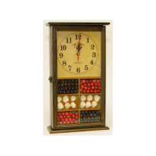 Ключниця велика з годинником 20*36см, 9 гачків