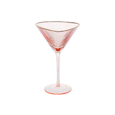 Набір (4шт.) келихів для мартіні із золотим кантом Diva Pink 190см