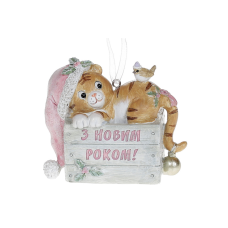 Декоративна статуетка “З Новим Роком!“, 9см, 6шт