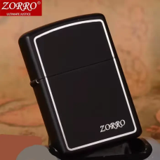 Запальничка бензинова  Zorro “Limited Edition“, чорна з окантовкою