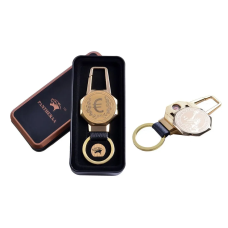 Подарункова запальничка USB в металевій коробці, брелок + ліхтарик