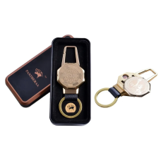 Подарункова запальничка USB в металевій коробці, брелок + ліхтарик