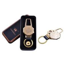 Подарункова запальничка USB в металевій коробці, брелок + ліхтарик