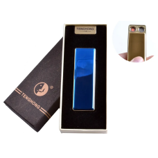 USB запальничка в подарунковій упаковці (Дві спіралі розжарювання), Синій