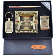 Подарунковий набір 4в1 Попільничка, запальничка, ручка, брелок “Jack Daniels“