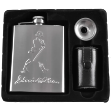 Подарунковий набір 6в1 “Johnnie Walker“ - фляга, 4 чарки, лійка, 210мл