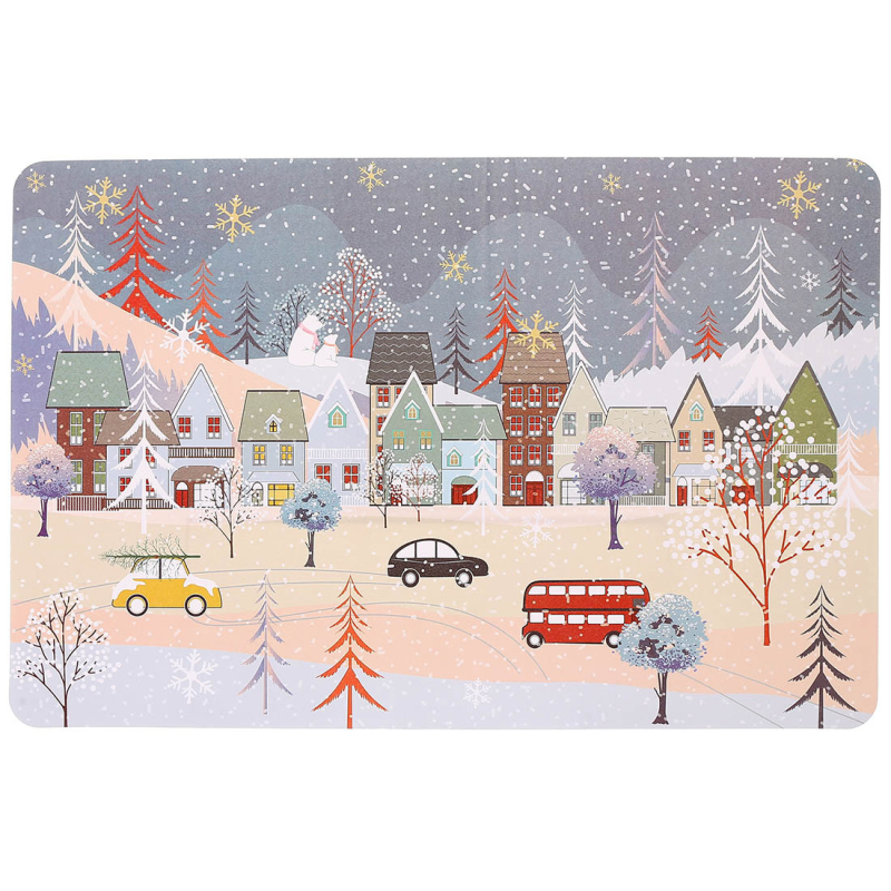 Набір (12шт.) серветок сервірувальних (плейсмат) Happy holidays, 43*28см