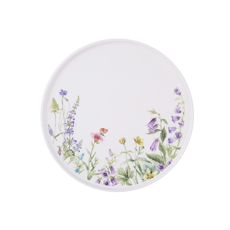 Набір (3шт.) тарілок порцелянових обідніх D25.5см Floral, колір - білий