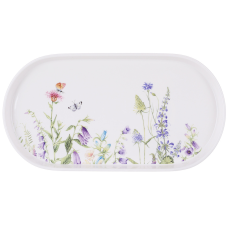 Блюдо порцелянове 30.5*16см Floral, колір - білий