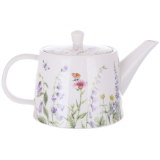Чайник порцеляновий 1200мл Floral, колір - білий