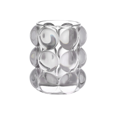 Свічник скляний Bauble 10см, колір - сірий
