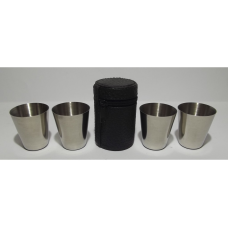 Чарки 100 мл у чохлі, набір 4 шт.