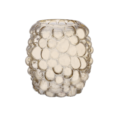 Ваза скляна Bauble 15см, колір - амбер