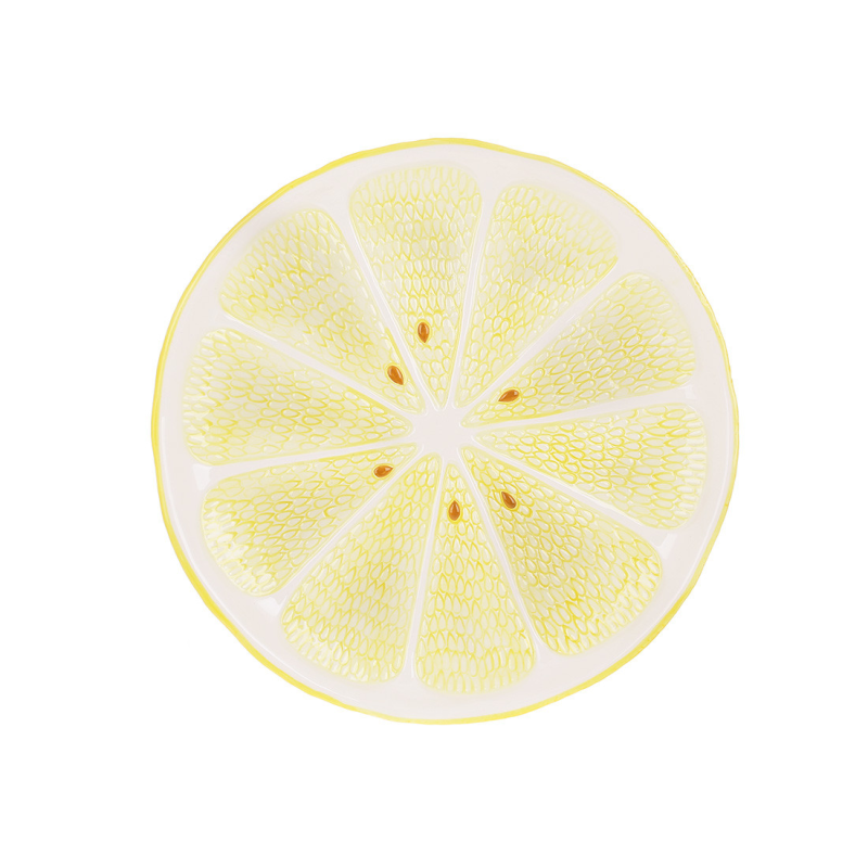 Блюдо керамічне Lemon, D30.5см, колір-жовтий Блюдо керамічне Lemon, D30.5см, колір-жовтий