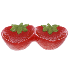 Менажниця керамічна Strawberry, 21.2см, колір-червоний