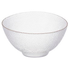 Салатник скляний Bauble D17.5*12см, колір - прозорий із золотим обідком