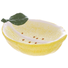 Фруктовниця керамічна Lemon, 21*13 см, колір жовтий