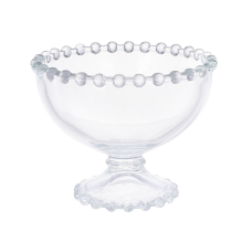 Піала (6шт) на ніжці скляна прозора Bauble 11*9см