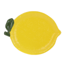 Тарілка керамічна (2шт) Lemon, 30*18см, колір-жовтий