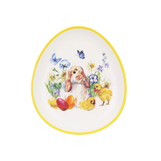 Блюдо керамічне у формі яйця Happy Spring 20.5*18.2*3см