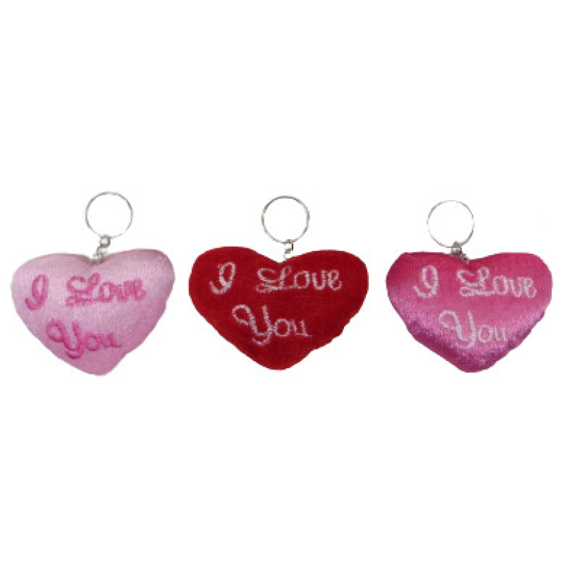 Брелок (12 шт.) м“який “Серце-Love“ 7 см