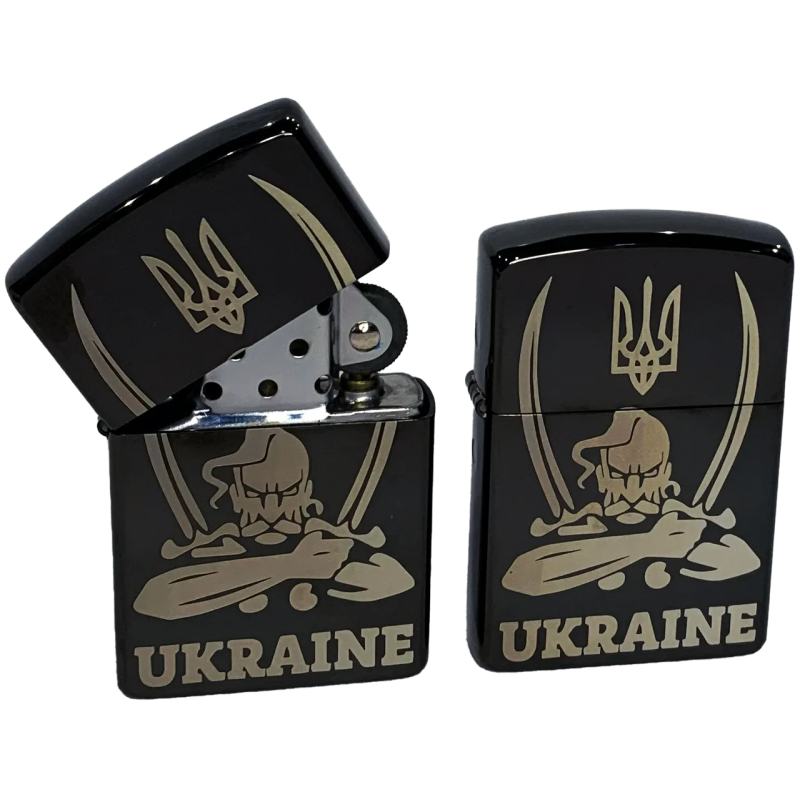Запальничка бензинова “Україна“ Zorro Lighter (Подарункова коробка