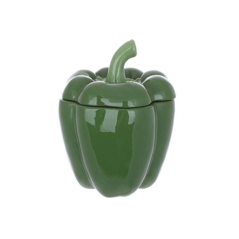 Банка керамічна “Pepper“ 1.2 л, колір зелений Банка керамічна “Pepper“ 1.2 л, колір зелений