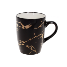 Кухоль (6 шт.) порцеляновий Black Marble, 360 мл