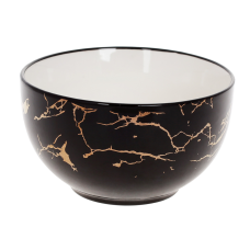 Піала (6 шт.) порцелянова Black Marble700 мл, колір — чорний мармур