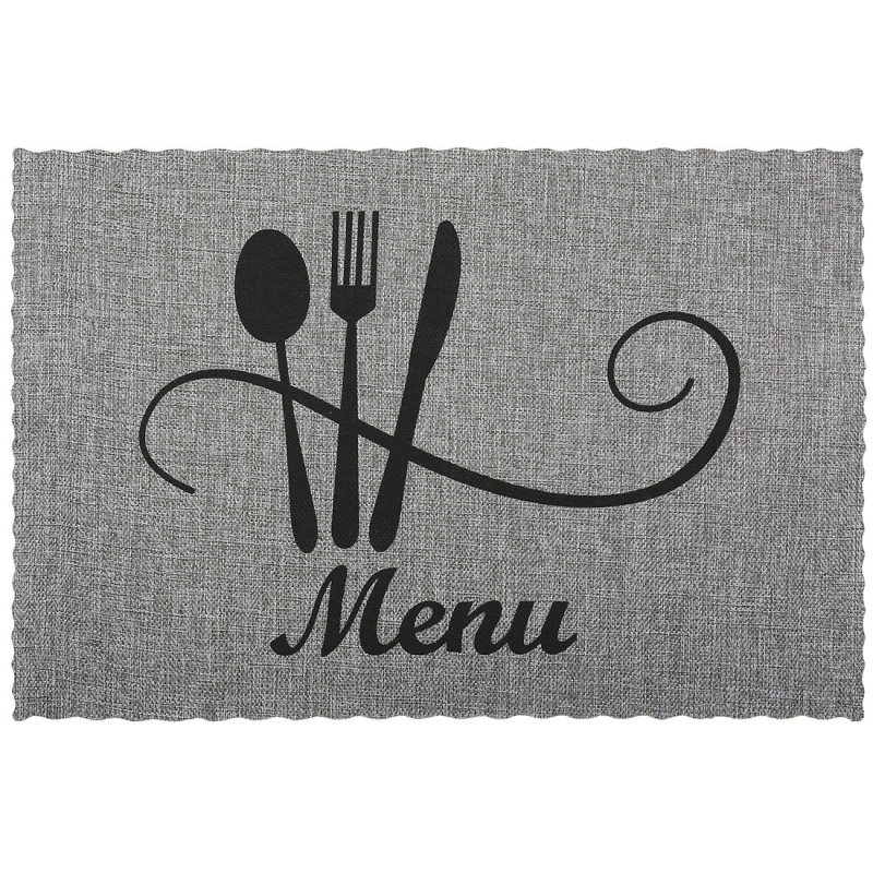 Набір (12шт.) серветок сервірувальних (плейсмат) Kitchen, колір - графіт, 29.5*45см Набір (12шт.) серветок сервірувальних (плейсмат) Kitchen, колір - графіт, 29.5*45см