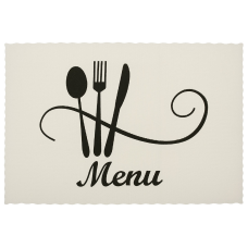 Набір (12шт.) серветок сервірувальних (плейсмат) Kitchen, колір - молочний, 29.5*45см