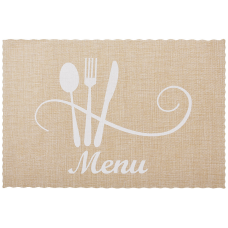 Набір (12шт.) серветок сервірувальних (плейсмат) Kitchen, колір - пісочний, 29.5*45см